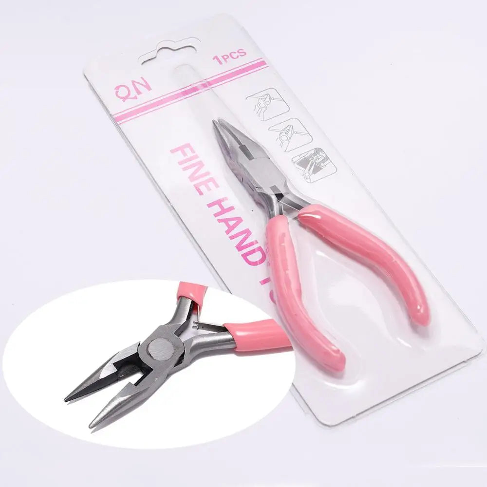 Pink End Cutting Wire Pliers Equipment Multifunctional Hand Tools Jewelry Pliers Fit Beadwork Repair Beading DIY Handmade Making