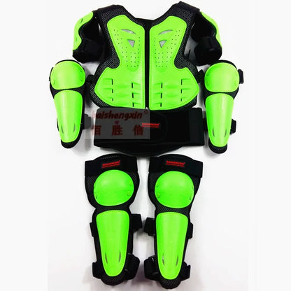 Motorcycle Full Body child Armor Jacket  Chest Protection Gear  elbow and shorlder child protection 8-14 years