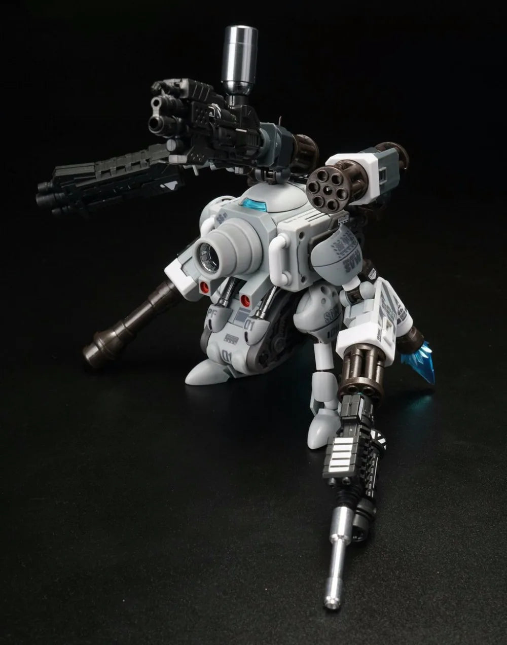 YH Metal Slug Super Vehicle Walker Type 001 S.GUNNER Full Action model Gray or Offwhite