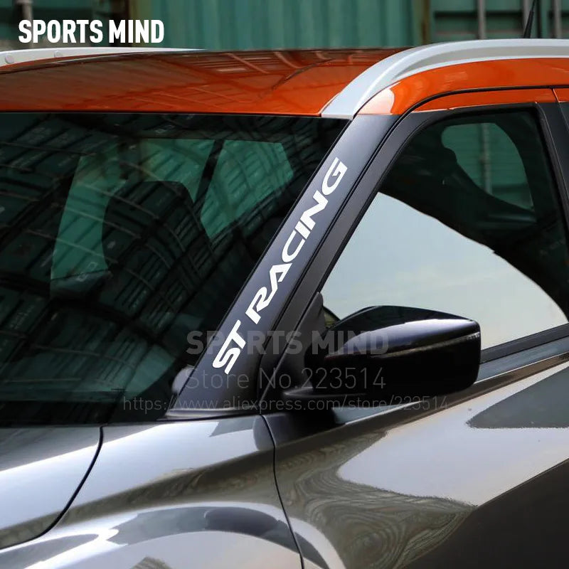 Sports Mind ST RACING Automobiles Car Sticker Decal Car Styling For Ford Focus Ranger Kuga Mondeo Fiesta Exterior Accessories