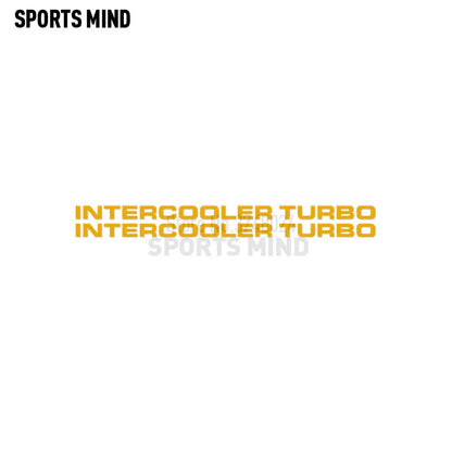 2 X Intercooler Turbo Car Sticker Decal Automobiles Car Styling For Mitsubishi Pajero Shogun Montero Side MK2 V20 Accessories