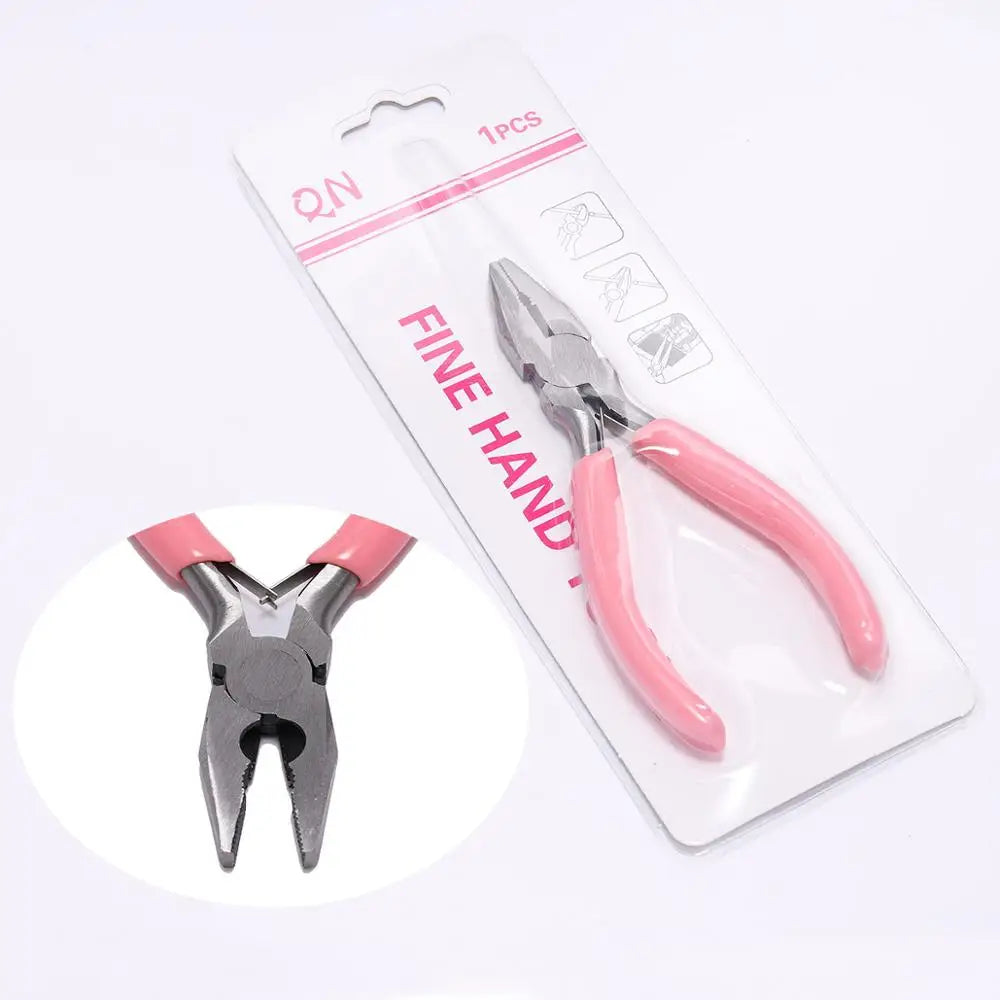 Pink End Cutting Wire Pliers Equipment Multifunctional Hand Tools Jewelry Pliers Fit Beadwork Repair Beading DIY Handmade Making
