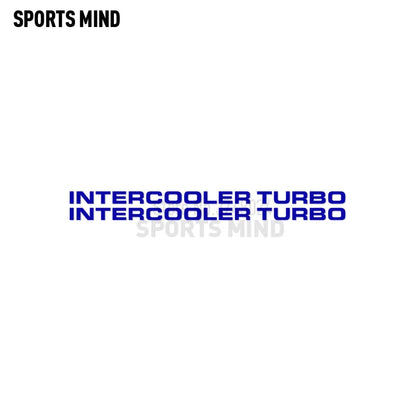 2 X Intercooler Turbo Car Sticker Decal Automobiles Car Styling For Mitsubishi Pajero Shogun Montero Side MK2 V20 Accessories