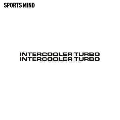 2 X Intercooler Turbo Car Sticker Decal Automobiles Car Styling For Mitsubishi Pajero Shogun Montero Side MK2 V20 Accessories