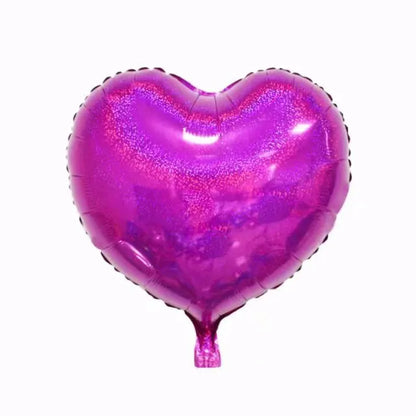 10pcs/lot 18inch Laser Metallic Star heart Foil Balloons Wedding Baby Shower Birthday Party Decor Helium Inflatable Globos Gift