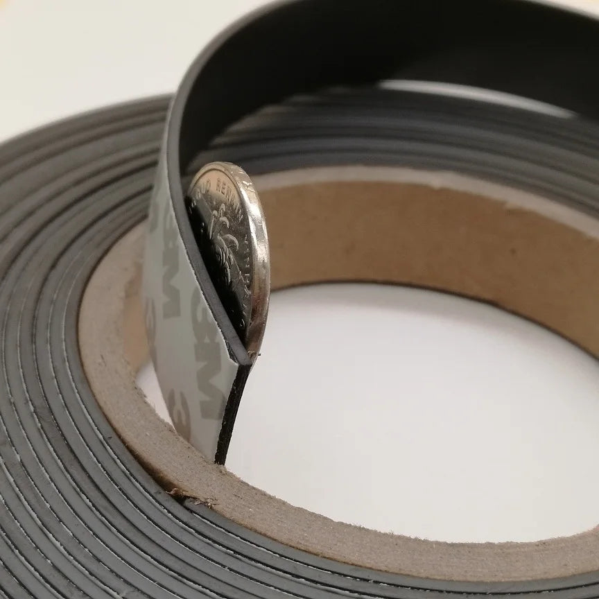1Meter/lot Rubber Magnet Strip 10*1 15*1 20*1 30*1mm With Self Adhesive Flexible Magnetic Tape Width 10 15 20 30mm Thickness 1mm