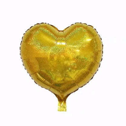 10pcs/lot 18inch Laser Metallic Star heart Foil Balloons Wedding Baby Shower Birthday Party Decor Helium Inflatable Globos Gift