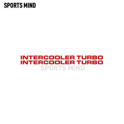 2 X Intercooler Turbo Car Sticker Decal Automobiles Car Styling For Mitsubishi Pajero Shogun Montero Side MK2 V20 Accessories