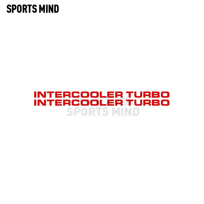 2 X Intercooler Turbo Car Sticker Decal Automobiles Car Styling For Mitsubishi Pajero Shogun Montero Side MK2 V20 Accessories