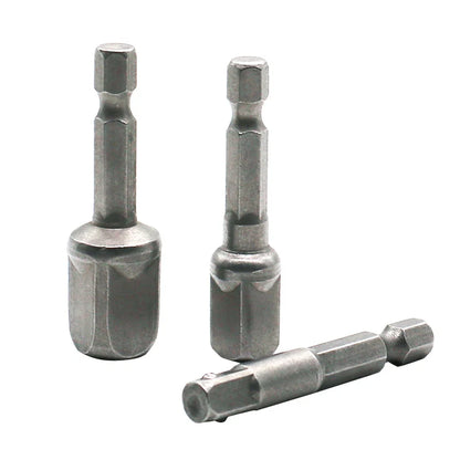 Chrome Vanadium Steel Socket Adapter Hex Shank to 1/4" 3/8" 1/2" Extension Drill Bits Driver Electrical Drilling Heads