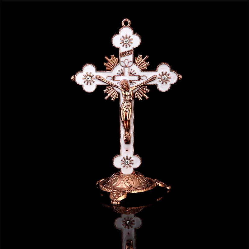 Big cross crucifix station christ catholic jesus statue large religious prayer church decoration car church decoration