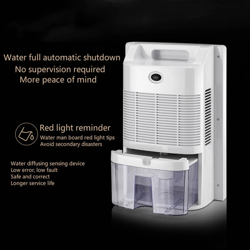 2.2L Intelligent Remote Dehumidifier Air Dryer Purifier Humidity-control Defrost Automatic Shut-down Moisture Absorption Machine