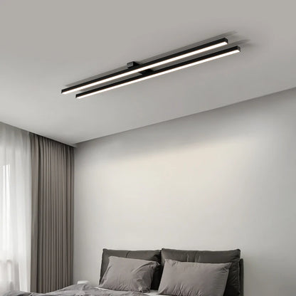 Minimalist one-word long cloakroom ceiling lamp bedroom lamp simple modern aisle lamp home balcony Nordic lamps