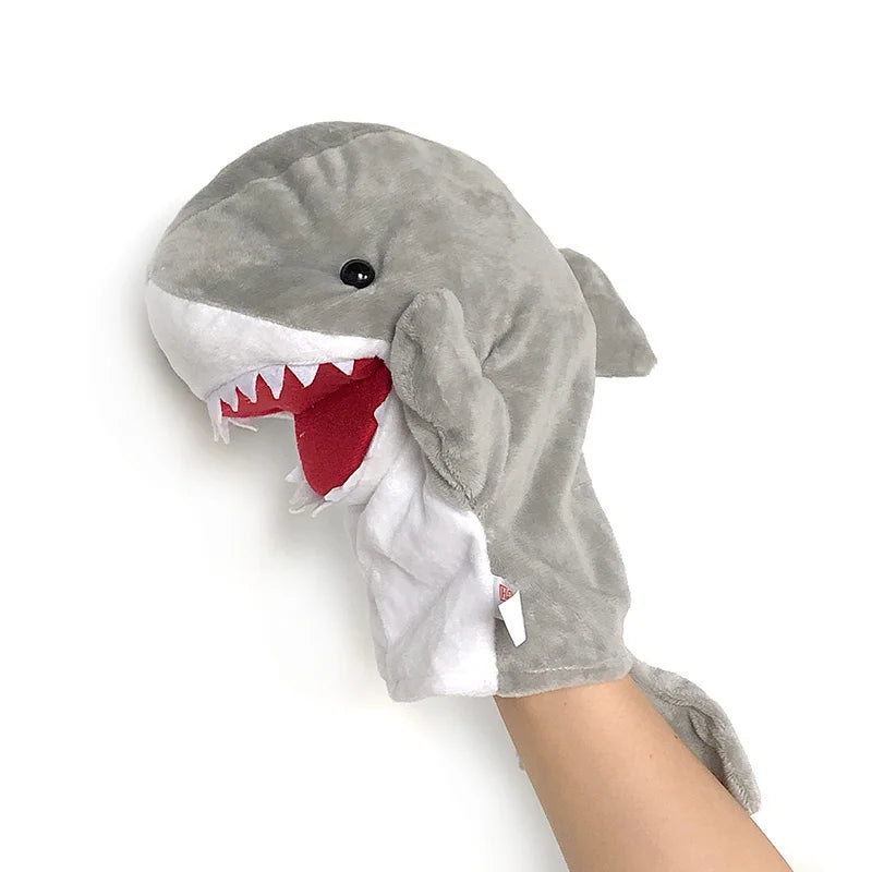 Stuffed Plush Animals Toys Hand Finger Story Puppet Kawaii Dolls Educational Baby Toys Lion Elephant Bunny Monkey Children GIft