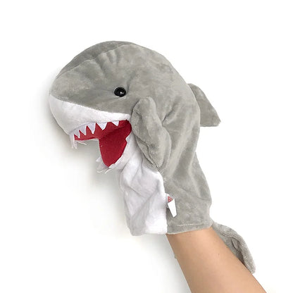 Stuffed Plush Animals Toys Hand Finger Story Puppet Kawaii Dolls Educational Baby Toys Lion Elephant Bunny Monkey Children GIft