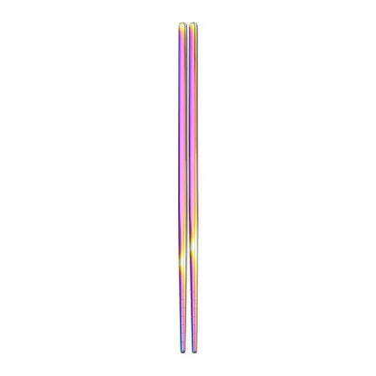 304 Stainless Steel Metal Chopsticks Tableware 1 Pair Non-Slip Chinese Chopstick Sushi Sticks Flatware Kitchen Accessories