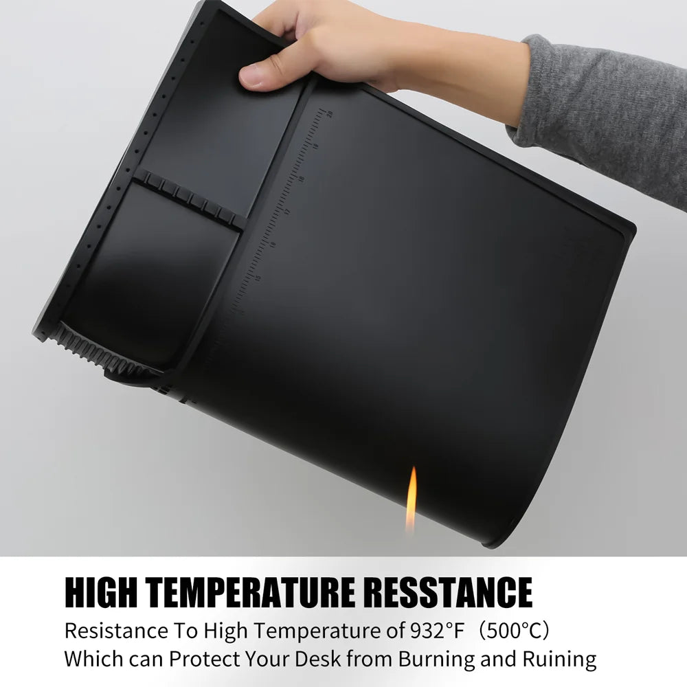Heat Insulation Pad ESD Soldering Working Mat Magnetic Silicon Mat Repair Heat-resistant Platform for BGA Soldering Station