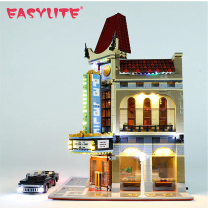 LED Light Set For 10232 City Street Palace Cinema Compatible With 15006 Not Include the Building Blocks Model