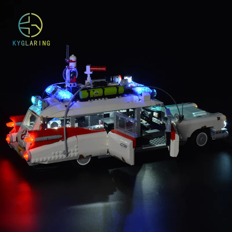 Kyglaring Led Lighting Set DIY Toys for Creator Ghostbusters 10274 Ecto-1  (Not Include the Building Blocks)