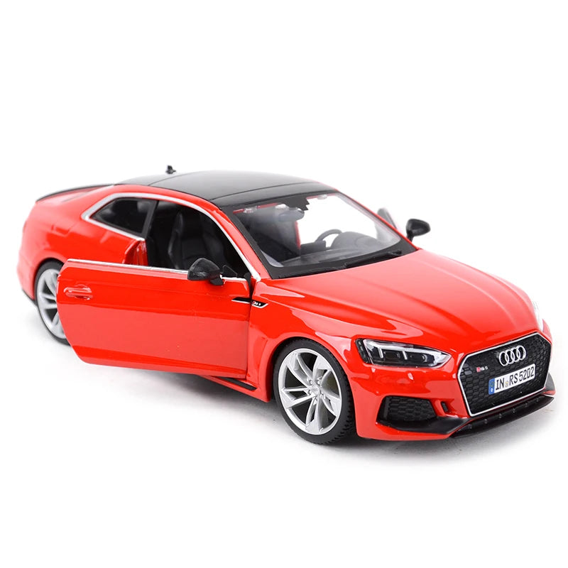 Bburago 1:24 Audi RS5 Coupe Red Sports Car Static Die Cast Vehicles Collectible Model Car Toys