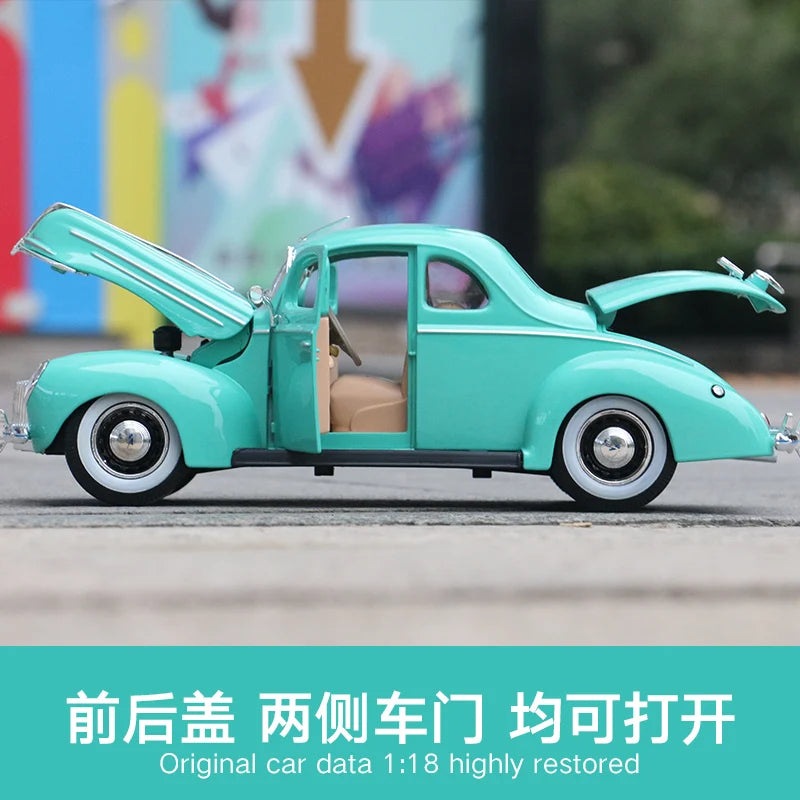 Maisto 1:18 1939 Ford Deluxe Coupe Classic Car Coupe car simulation alloy car model Collect gifts toy
