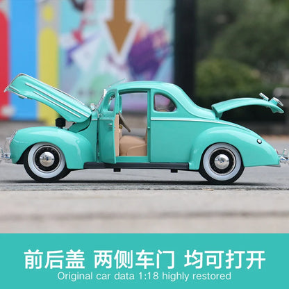 Maisto 1:18 1939 Ford Deluxe Coupe Classic Car Coupe car simulation alloy car model Collect gifts toy