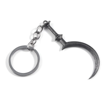 Game Residents Evils 8 Village Sickle Keychain Daniela Bela Weapon Model Pendant Keyring For Boy Friend Cosplay Jewelry Gift