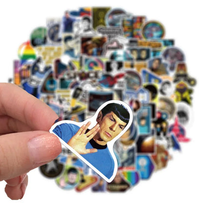 10/30/50/100Pcs  Movie star trek   For Snowboard Laptop Luggage Fridge Car- Styling Vinyl Decal Home Decor Stickers