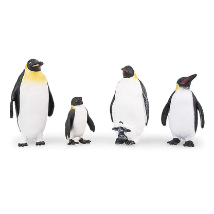 Simulation Penguin Models Figurines,Antarctic Set with Different Varieties of Penguin Cub Ocean Animal Model Cake Toppers Gift