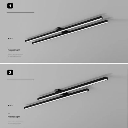 Minimalist one-word long cloakroom ceiling lamp bedroom lamp simple modern aisle lamp home balcony Nordic lamps