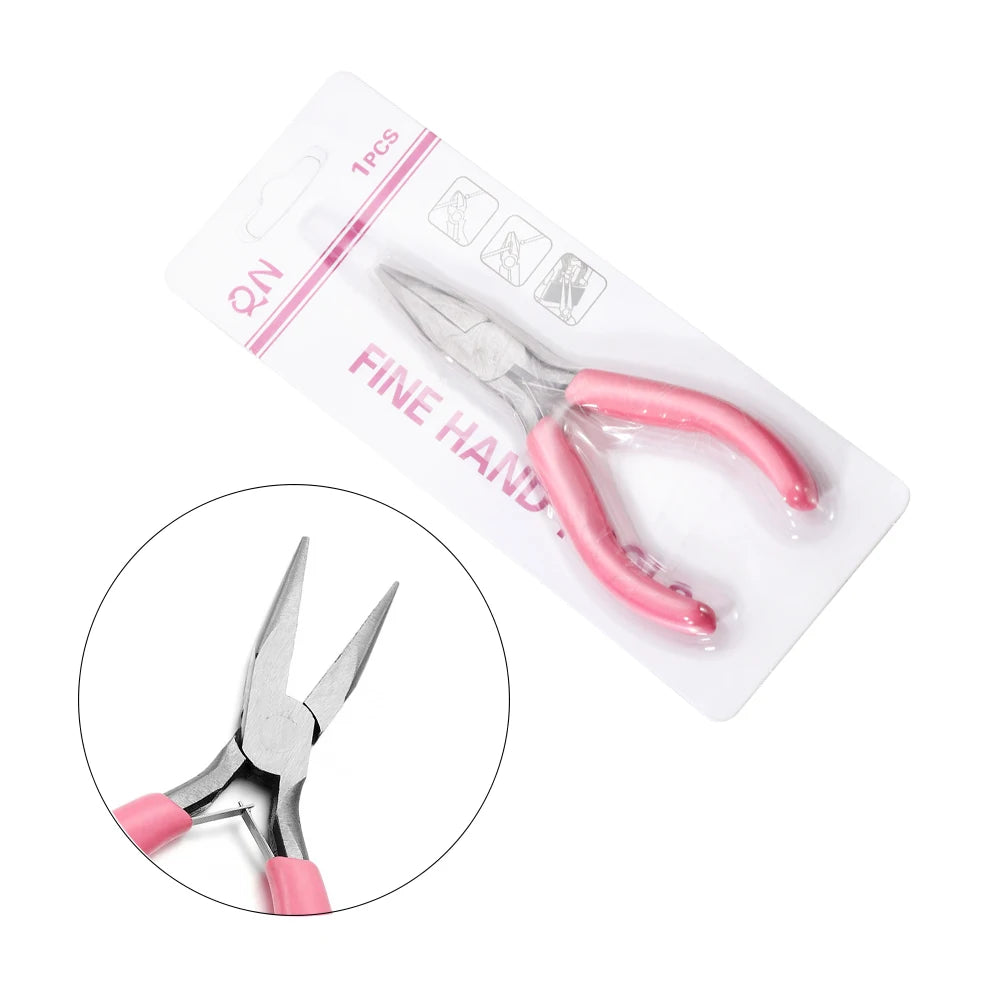 Pink End Cutting Wire Pliers Equipment Multifunctional Hand Tools Jewelry Pliers Fit Beadwork Repair Beading DIY Handmade Making