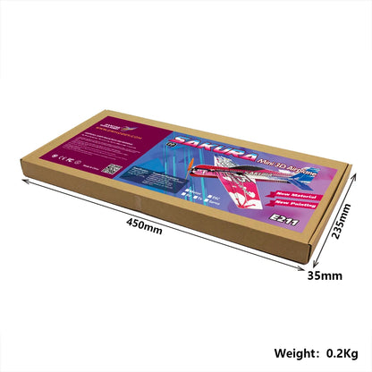AEORC E211 SAKURA Micro 3D Indoor Airplane Kit - Lightest PP Magic Board RC Plane Model Hobby Toy Foam RC Plane Remote Control