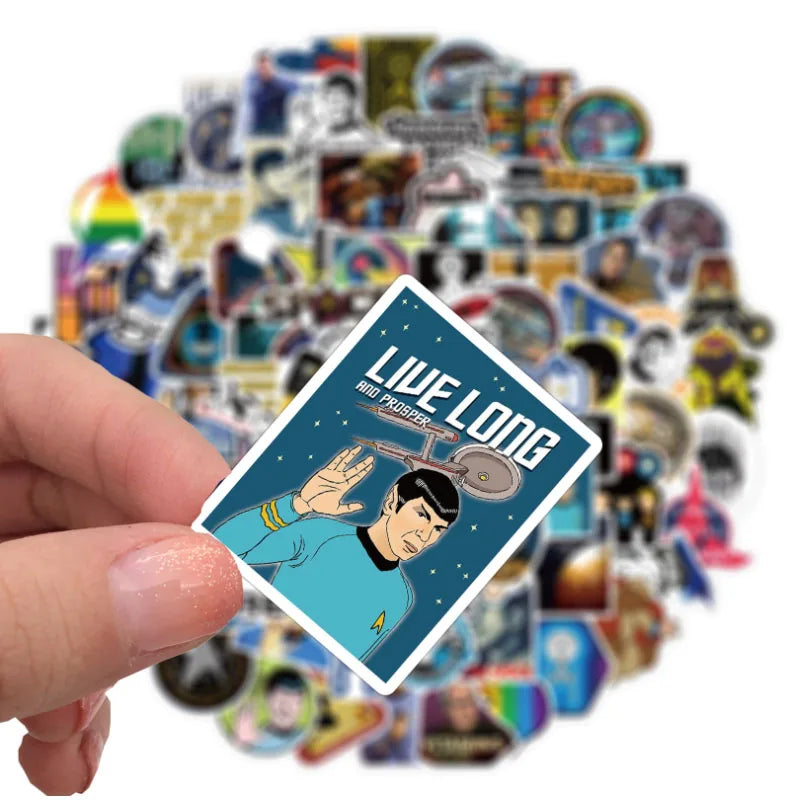 10/30/50/100Pcs  Movie star trek   For Snowboard Laptop Luggage Fridge Car- Styling Vinyl Decal Home Decor Stickers