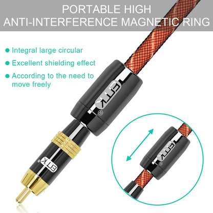 EMK RCA Subwoofer Cable Coaxial Audio RCA Cable RCA to RCA Male to Male 1m 3m 5m DVD Speaker Amp Connect the Subwoofer Cable