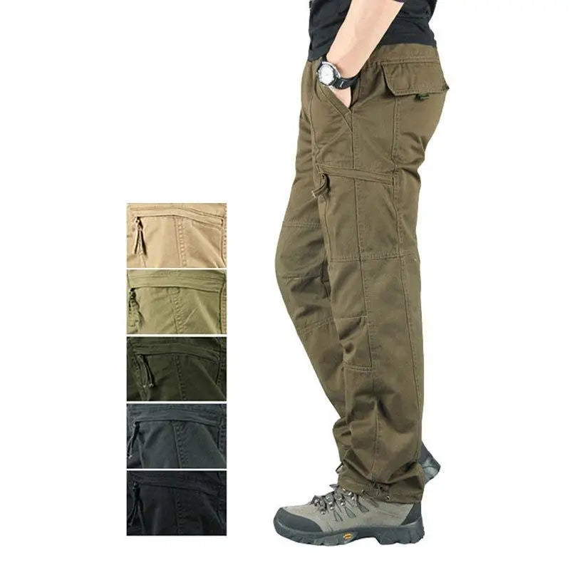 Men's Tactical Pants High Quality Cargo Pants Multi-pocket Cotton Hiking Casual Outdoor Pant Alibaba Mechanic's Pants for Man