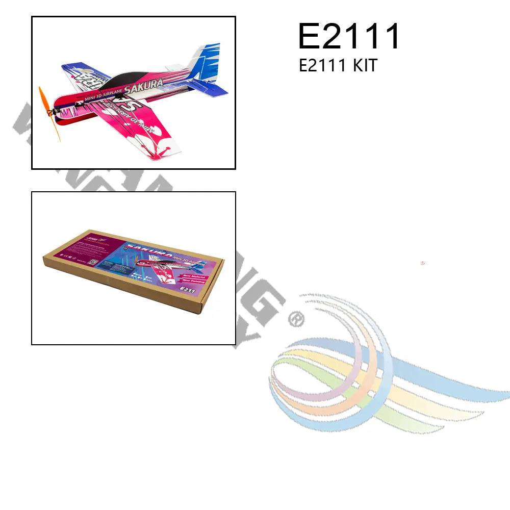AEORC E211 SAKURA Micro 3D Indoor Airplane Kit - Lightest PP Magic Board RC Plane Model Hobby Toy Foam RC Plane Remote Control