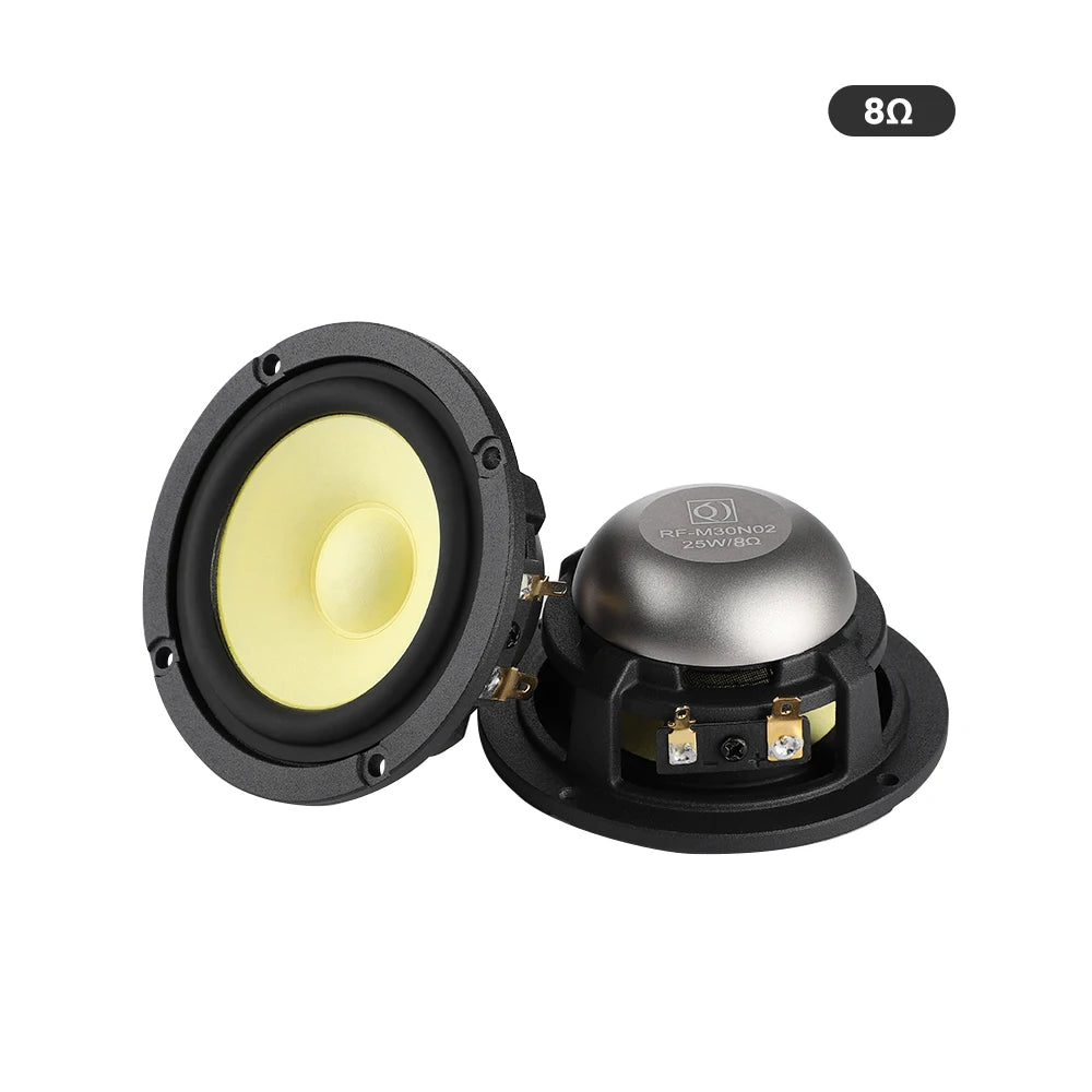 AIYIMA 2Pcs 3 Inch Midrange Speaker 4 Ohm 8 Ohm 25W Car Audio Speaker Hifi Loudspeaker Music Sound Home Theater Neodymium