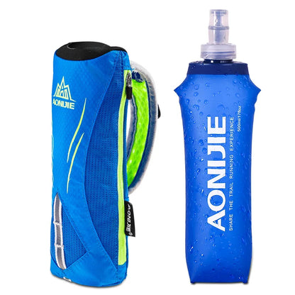 AONIJIE E908 Running Hand-held Water Bottle Kettle Holder Wrist Storage Bag Hydration Pack Hydra Fuel Soft Flask Marathon Race