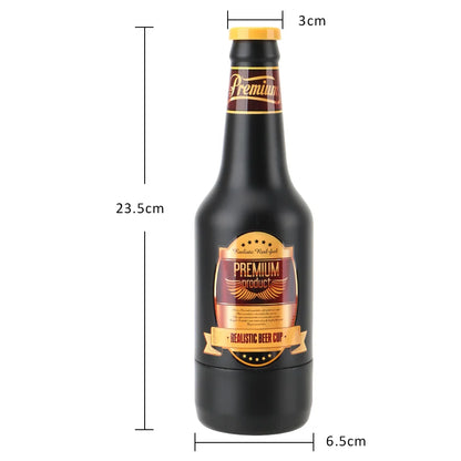 Sexy Beer Bottle Male Masturbator Vaginal Real Pussy for Men 18+ Glans Sucking Penis Exerciser Sex Toy Adult Erotic Product Shop