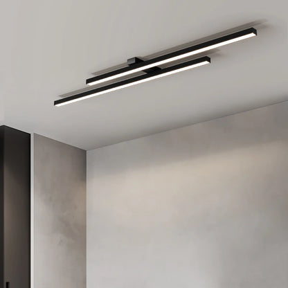 Minimalist one-word long cloakroom ceiling lamp bedroom lamp simple modern aisle lamp home balcony Nordic lamps