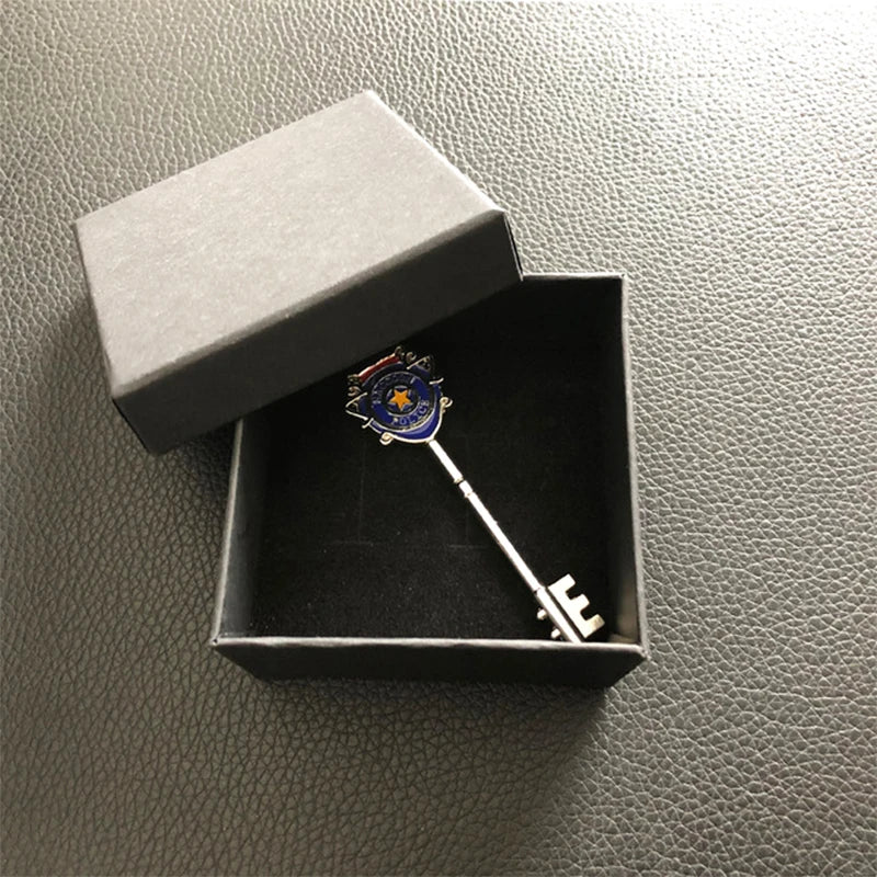 Game Residents Evils 3 Key Badge Keychains Raccoon City Police Station Jill Valentine S.T.A.R.S. Key Collection With Box Jewelry