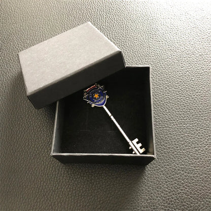 Game Residents Evils 3 Key Badge Keychains Raccoon City Police Station Jill Valentine S.T.A.R.S. Key Collection With Box Jewelry