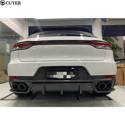 Newest Carbon Fiber Frp Rear Bumper Diffuser Lip for Porsche Macan Car Body Kit 14-19