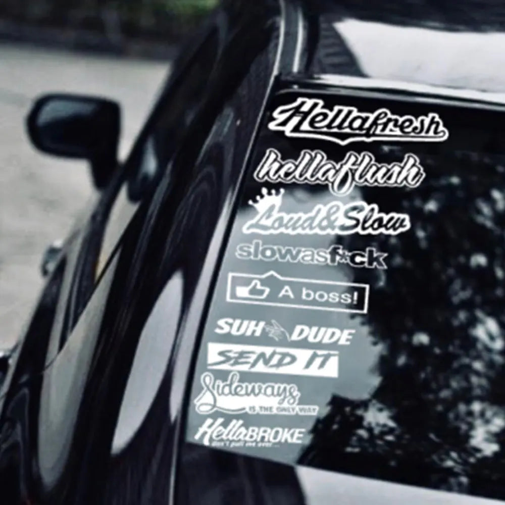 JDM car STICKER DECAL PACK car window Stickers for JDM KDM slammed race drift