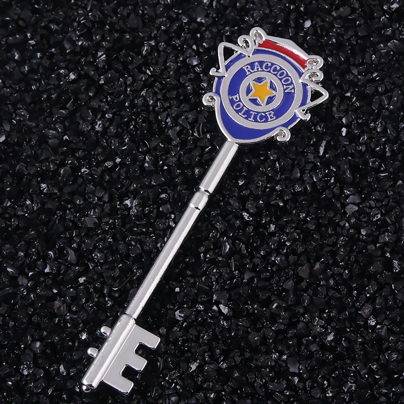 Game Residents Evils 3 Key Badge Keychains Raccoon City Police Station Jill Valentine S.T.A.R.S. Key Collection With Box Jewelry