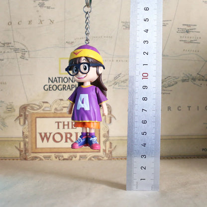 Hot Sale Key Chain Pandent Akira Toriyama Dr.Slump Robot Girl Arale 9CM Bag Pendant Figure Model Toys Gift
