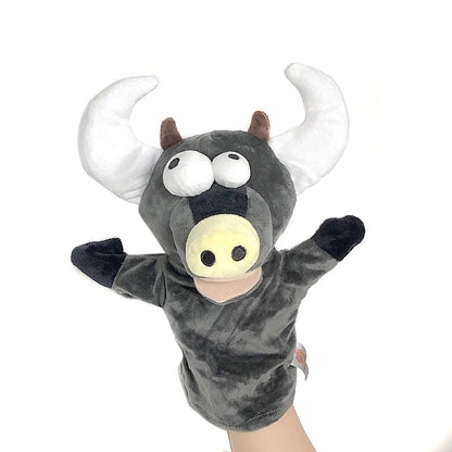 Stuffed Plush Animals Toys Hand Finger Story Puppet Kawaii Dolls Educational Baby Toys Lion Elephant Bunny Monkey Children GIft