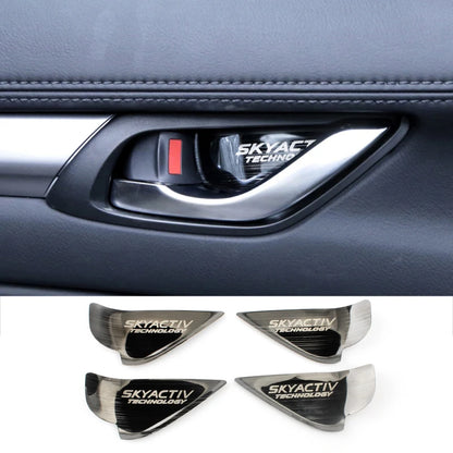 Car Interior Door Handle Bowl Trim Cover Stickers For Mazda 3 6 BL BM GJ CX3 CX-5 CX5 KE KF CX7 CX9 MX5 Axela ATENZA Accessories