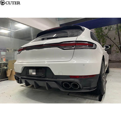 Newest Carbon Fiber Frp Rear Bumper Diffuser Lip for Porsche Macan Car Body Kit 14-19