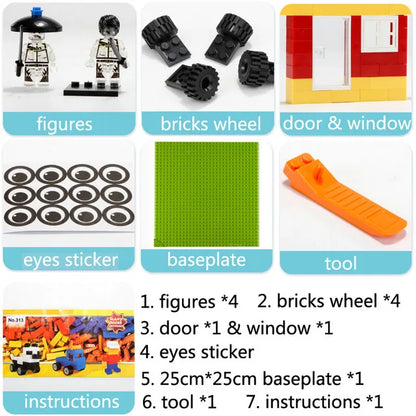 City Road Street Baseplate Straight Crossroad Curve T-Junction Building Blocks Base Plates Construction for Children Kids